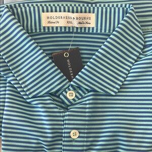 Men's Blue Striped Shirt - Four Seasons Resort Hualalai